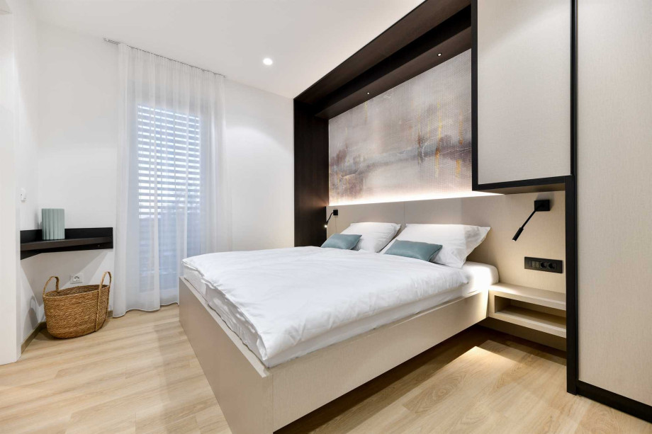 CROWONDER Apartments & Rooms Oaza with Heated Swimming Pool - Ap. A101 Family (4+2) with Sea View